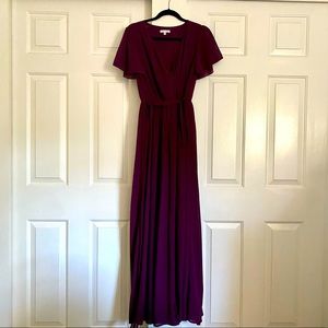 Baltic Born | Kristina Maxi Dress | Color: Eggplant | Size M